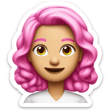 the word "sassy" in pink font sticker