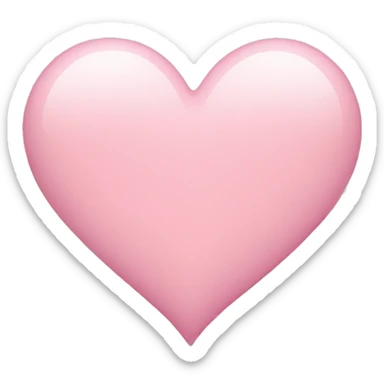 Light pink heart  sticker