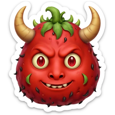 devil fat patato sticker