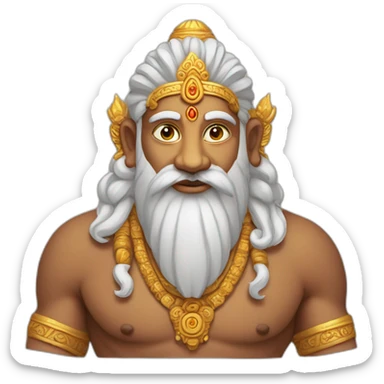 Brahma, Indian god, 4 faces sticker