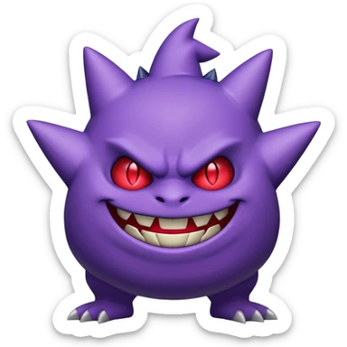 Gengar full body sticker