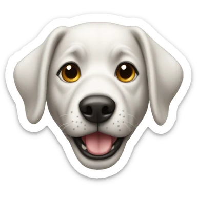 a dog playing pian sticker