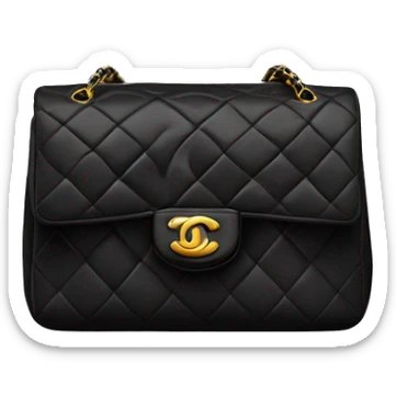 Black Chanel 2.55 bag  sticker