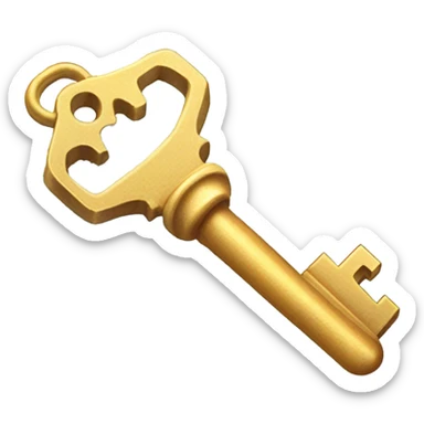 Salt on tip of house key  sticker