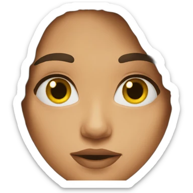 brunette says nope sticker