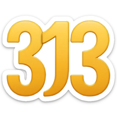 number 1 2 3  sticker