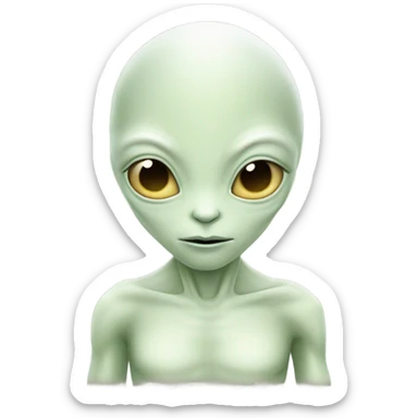 a Reptilian alien white woman, full body, sleeping sticker