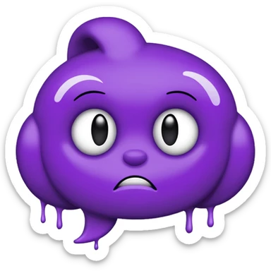 just the word "bitch" written in purple sticker