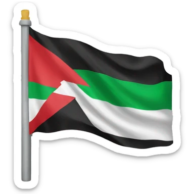 Emoji flag palestine sticker