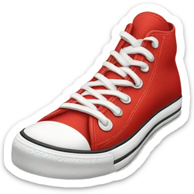Red pair of converse sticker