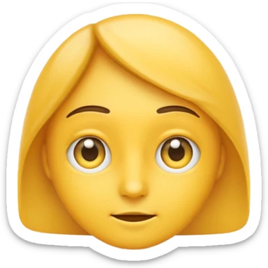 Emoji side eying someone or judging them. sticker