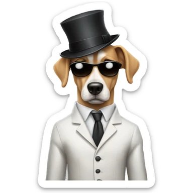 Gangster dog sticker