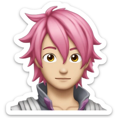 Nastu-Fairy tail-pink hair sticker