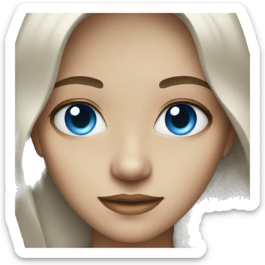 Change eye color to blue sticker