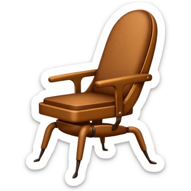 cucaracha sentada en silla de escritorio sticker