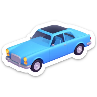 Make the transparent film more visible and floating just above the car, as if it is just being applied and not yet attached, keep the elegant 3D style sticker