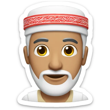 arabic man wearing national clothing  sticker
