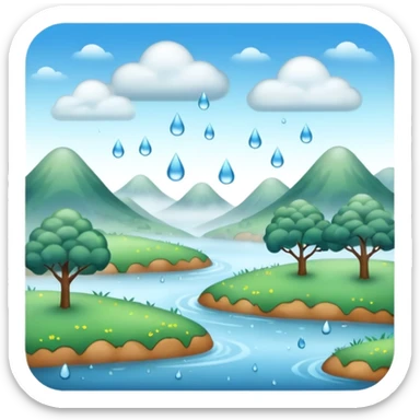 humid weather landskape imag humid more humid add draps falling sticker