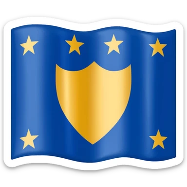Kosovo flag sticker