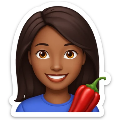 Rozonda Chilli Thomas with dark brown hair sticker