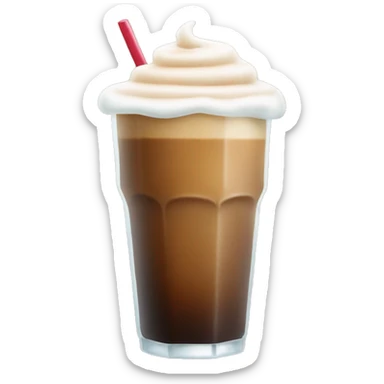 Iced Coffee with cold foam sticker