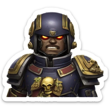 warhammer 40k Chaos Space Marine sticker