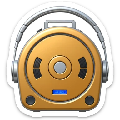 circular walkman sticker