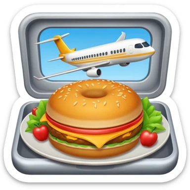plane food sticker