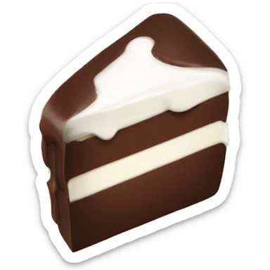 chocolate with white cream sticker