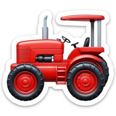 plastic toy  tractor sticker