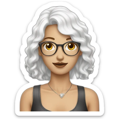 White photographer Glamorous sticker