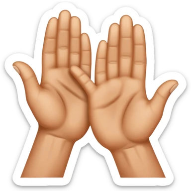 rubbing hands  sticker