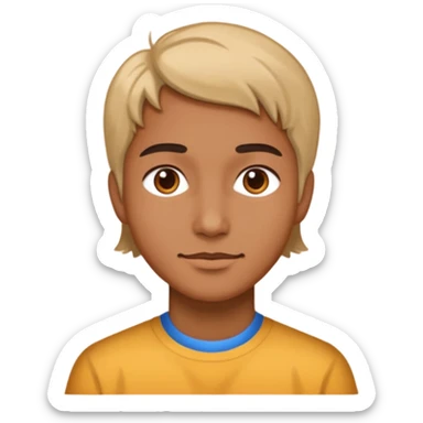 Paint style face sticker