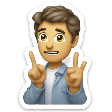 Saying "Thank you" sarcastically sticker