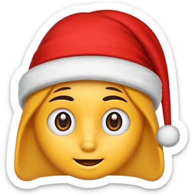 Kafasına şapka olan ve göz kırpan emoji sticker