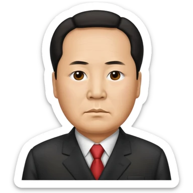 Photorealistic mao zedong sticker