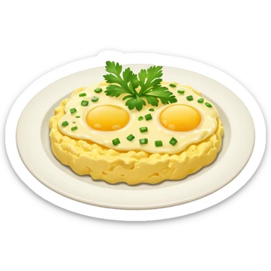 scrambled eggs with cilantro sticker
