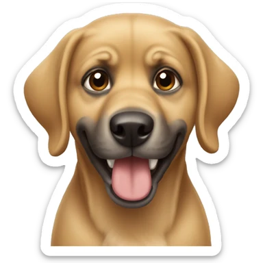 Perro bostezando  sticker