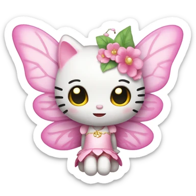 Hello kitty fairy sticker