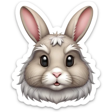 Bunny smoking marijuana sticker