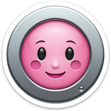 pink pin for boards - no face  sticker