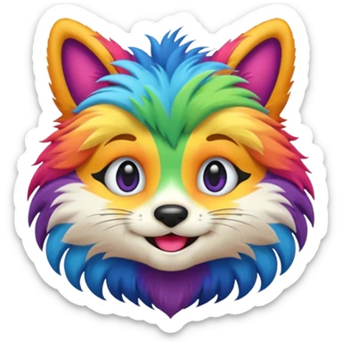 lgbtq+ furry emoji sticker