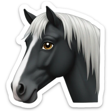 frisian horse sticker