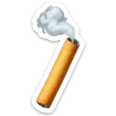 entire cigarette with smoke sticker