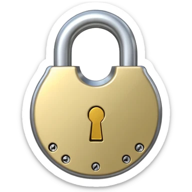 open padlock sticker