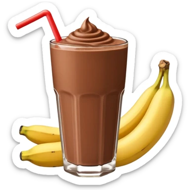 Chocolate banana smoothie  sticker