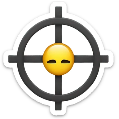 Crosshair clear background sticker