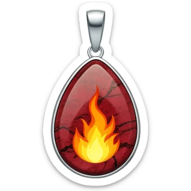 wine granite pendant with ancient fire and grounding strength sticker