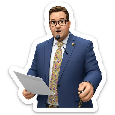 formal attire with accessories sticker