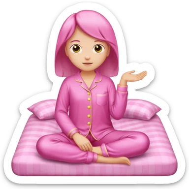 Pink pijama sticker